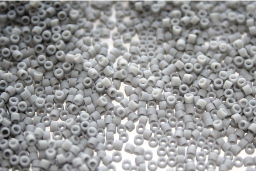 Miyuki Delica Beads Matted Opaque Ghost Grey 11/0 - 8gr