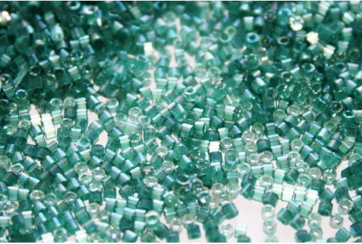 Perline Delica Miyuki Silk Inside Dyed Emerald AB 11/0 - 8gr