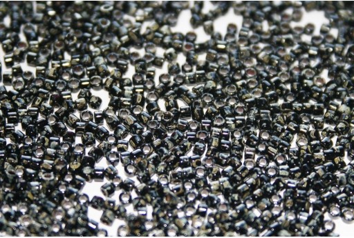 Miyuki Delica Beads Opaque Black Picasso 11/0 - 8gr