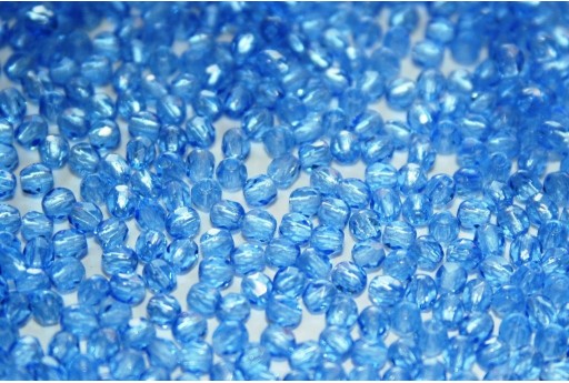 Perline Mezzi Cristalli Sapphire 2mm - 80pz