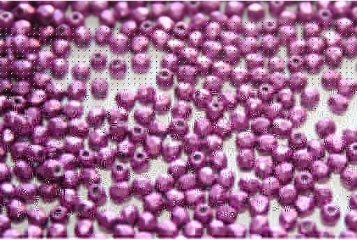 Fire Polished Beads Saturated Pink Yarrow 2mm - 80pz