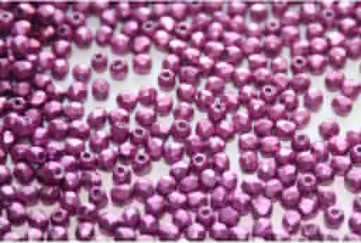 Fire Polished Beads Saturated Pink Yarrow 2mm - 80pz