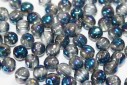 Perline RounTrio® Crystal Blue Flare Full 6mm - 25pz