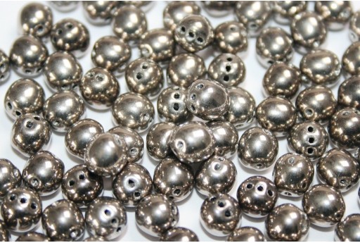 RounTrio® Beads Jet Argentic Full 6mm - 25pcs