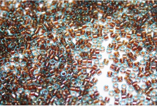 Miyuki Delica Beads Topaz Lined Aqua AB 11/0 - 8gr