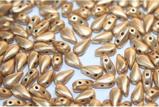 Perline DropDuo® Aztec Gold 3x6mm - 50pz