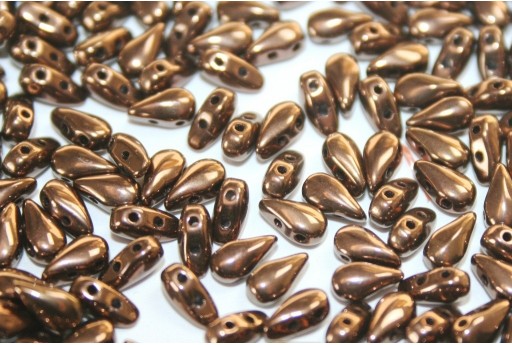 DropDuo® Beads Jet Bronze 3x6mm - 50pcs