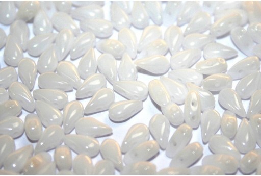 DropDuo® Beads Chalk White 3x6mm - 50pcs