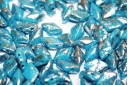 GemDuo Beads Silver Splash - Blue Turquoise 8x5mm - 10gr