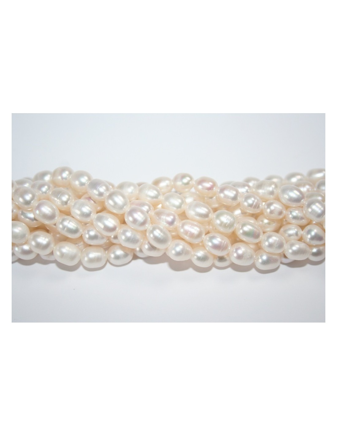 COLORE GRIGIO ANT... PERLE IN VETRO CHICCO DI RISO  3X11MM 22 PEZZI Chicco RAYHER 