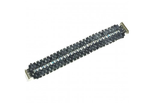 Kit Bracciale "Roses" Matte Blue Grey 2