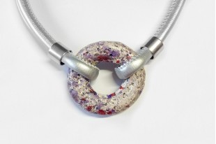 Ceramic Donut Purple Necklace Kit