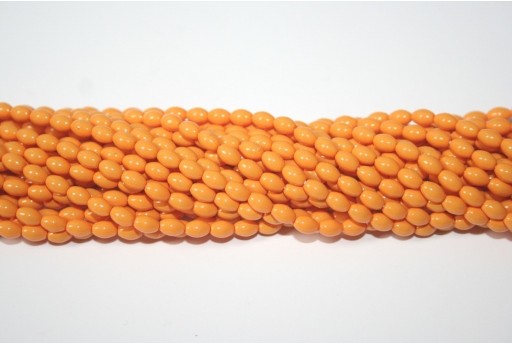 Perle Cerate Vetro Rice Pumpkin 6x4mm - 50pz