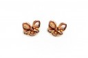 Rose Gold Earring Bow 7,50x9,00mm - 2pcs