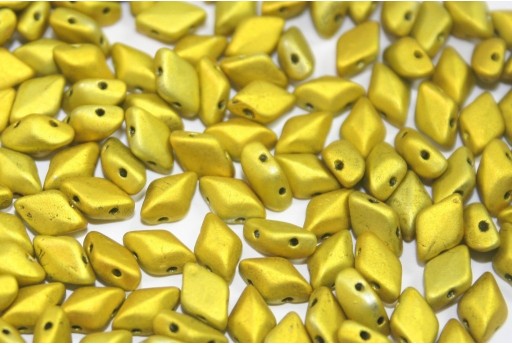 GemDuo Beads Metalust Matte Yellow Gold 8x5mm - 10gr