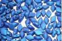 GemDuo Beads Metalust Matte Crown Blue 8x5mm - 10gr