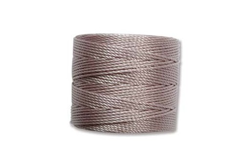 Silver Super-Lon Bead Cord 0,5mm - 70m