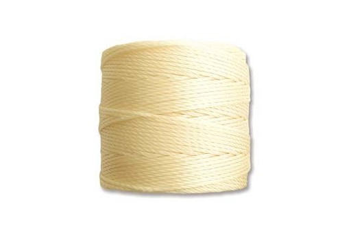 Pale Yellow Super-Lon Bead Cord 0,5mm - 70m