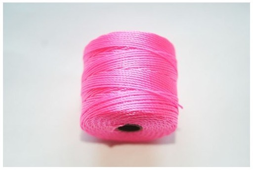 Super-Lon Bead Cord 70mt. Neon Pink 0,5mm