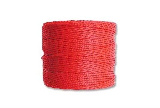 Super-Lon Bead Cord 70mt. Bright Coral 0,5mm SL-BRC