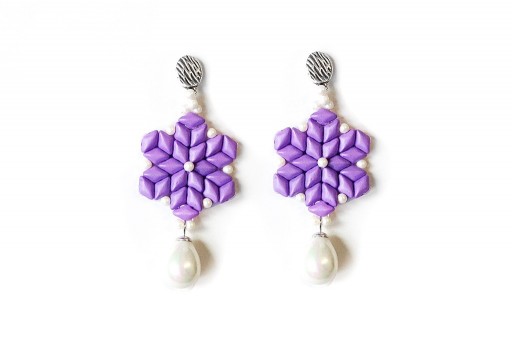 Spring Drops Earrings Kit Purple