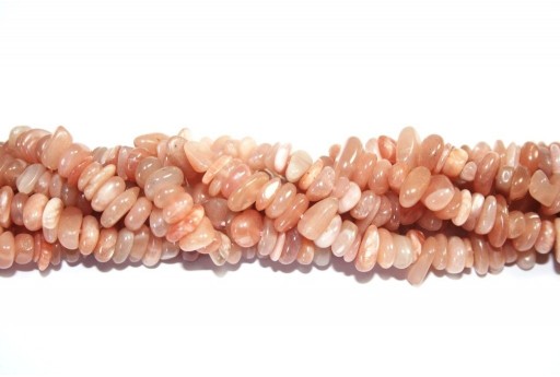 Moonstone Orange Chips 5x8mm - 140pcs