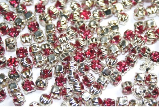 Glass Rhinestone Montee Beads Rose SS16 - 20pcs