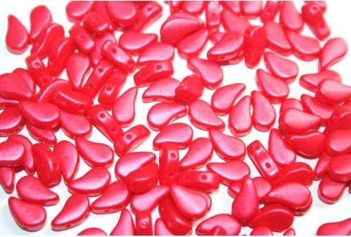 Czech Glass Beads Paisley Duo Tutti Frutti Cherry 8x5mm - 10gr 2