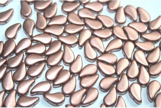 Czech Glass Beads Paisley Duo Bronze Copper 8x5mm - 10gr 2