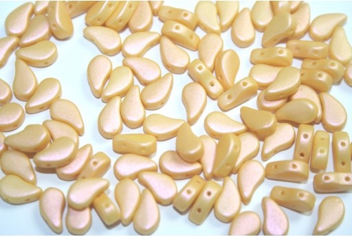 Czech Glass Beads Paisley Duo Tutti Frutti Banana 8x5mm - 10gr 2