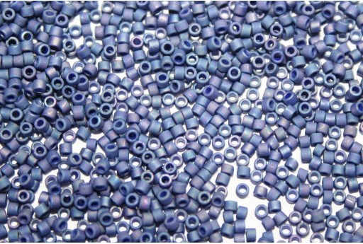 Miyuki Delica Beads Opaque Glazed Navy Matte AB 11/0 - 8gr
