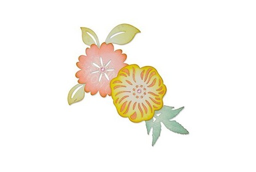 Thinlits Dies Estelle Flower Sizzix