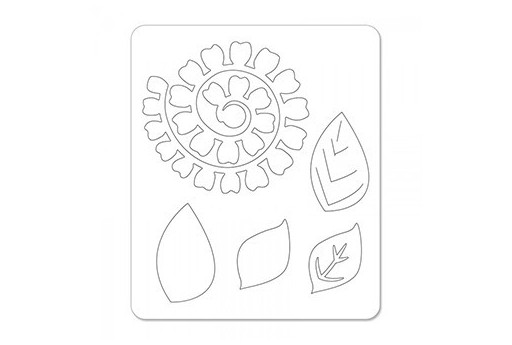 Sizzlits Dies Flower Bloom Leaves 3D Sizzix 2
