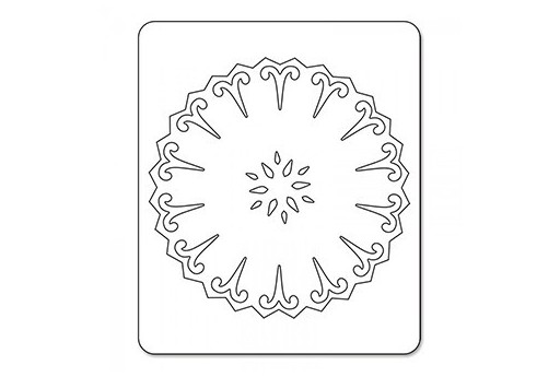Fustella Sizzlits Fiore Girasole Sizzix 2