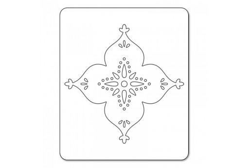 Fustella Sizzlits Fiore Arabesco Sizzix 2