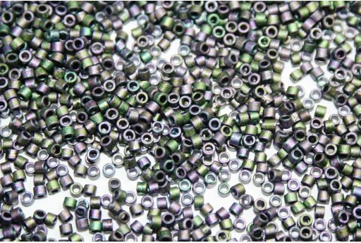 Miyuki Delica Beads Matte Metallic Purple Green Gold Iris 11/0 - 8gr