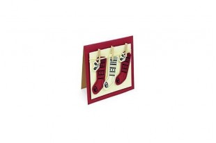 Set Fustelle Framelits + Timbro Calze Fair Isle Natale Sizzix