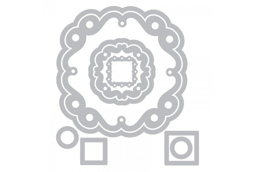 Framelits Dies + Coordinate Stamps Thank You Stephanie Barnard Sizzix 2