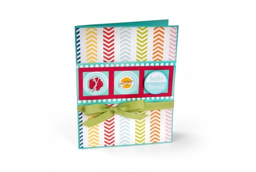 Set Fustelle Framelits + Timbri Frasi Amichevoli Stephanie Barnard Sizzix