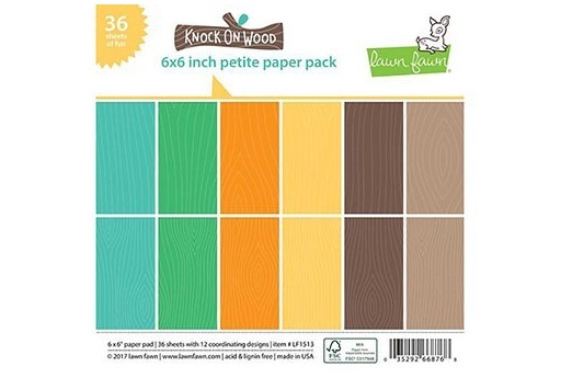 Set di Carte Decorate Knock On Wood Collection Lawn Fawn 15x15cm 36pz