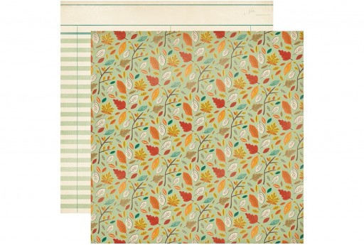Double-Sided Patterned Paper Autumn Day Carta Bella 30x30cm 1sheet
