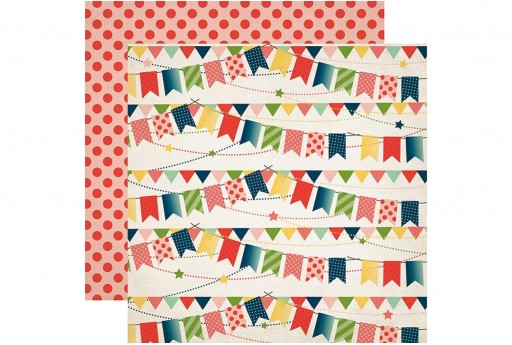 Carta Decorata Birthday Banner Carta Bella 30x30cm 1pz.