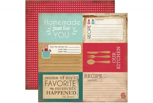 Double-Sided Patterned Journaling Cards Home Sweet Home Carta Bella 30x30cm 1sheet