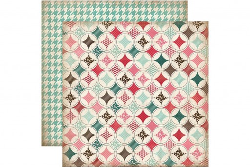 Double-Sided Patterned Paper Handmade Quilt Carta Bella 30x30cm 1sheet