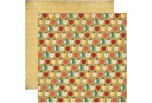 Carta Decorata Apples Carta Bella 30x30cm 1pz.