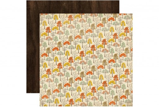 Carta Decorata Autumn Trees Carta Bella 30x30cm 1pz.