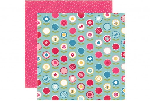 Double-Sided Patterned Paper Garden Party Carta Bella 30x30cm 1sheet