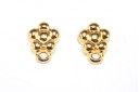 Base per Orecchini Fiore Oro 7x9,5mm - 2pz