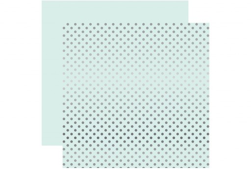 Carta Decorata Silver Foil Dot Ice Blue Echo Park Paper Co. 30x30cm 1pz.