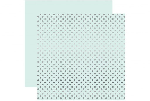 Carta Decorata Silver Foil Dot Ice Blue Echo Park Paper Co. 30x30cm 1pz.